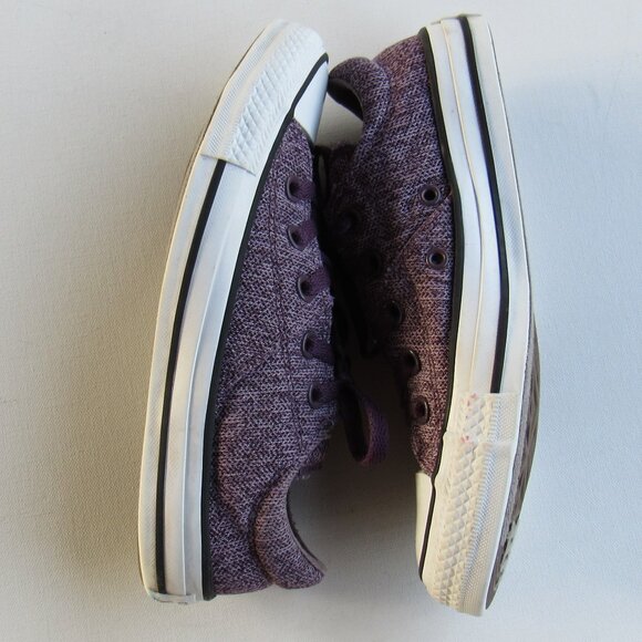 Converse Chuck Taylor All Star Low Top Tweed Cloth Purple Madison Sneakers - Picture 7 of 9